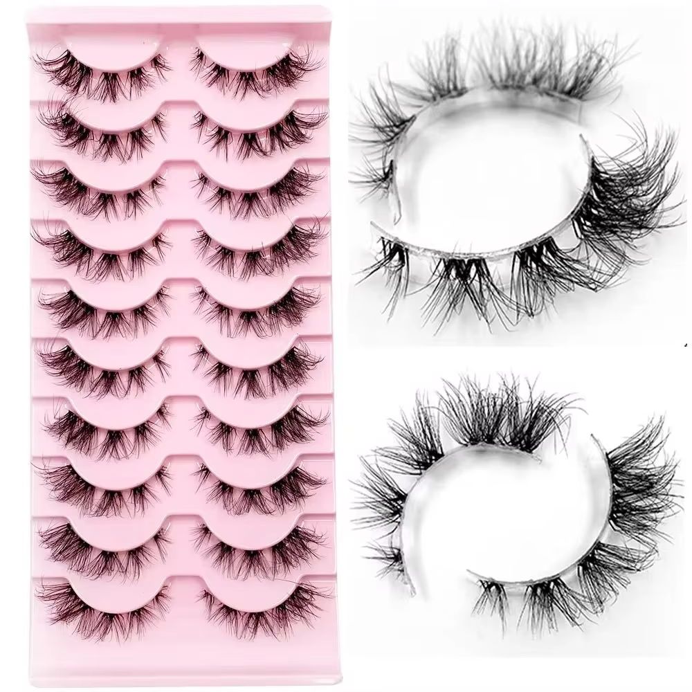 Eyelash Extension Cat Eye Wispy - مجزأة جلدة مانغا جلدة ثلاثية الأبعاد