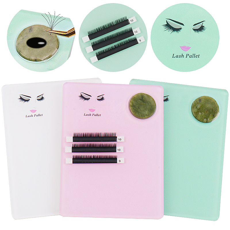 Eyelash Extension Menu - 1 قطعة حجر اليشم الاكريليك رمش