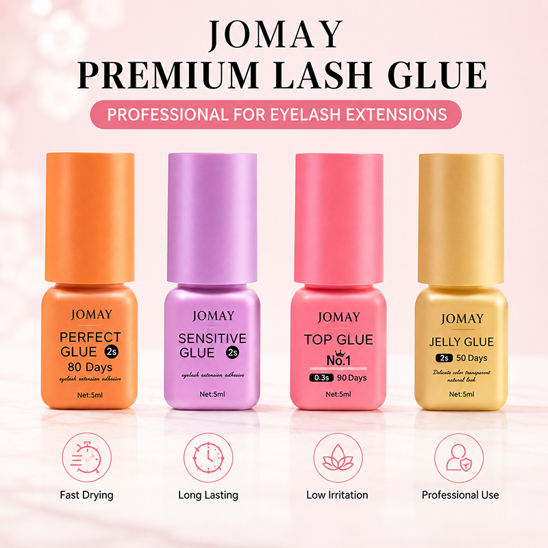 Eyelash Extension Glue For Sensitive Eyes - غراء رموش JOMAY فائق القوة 0.3-2