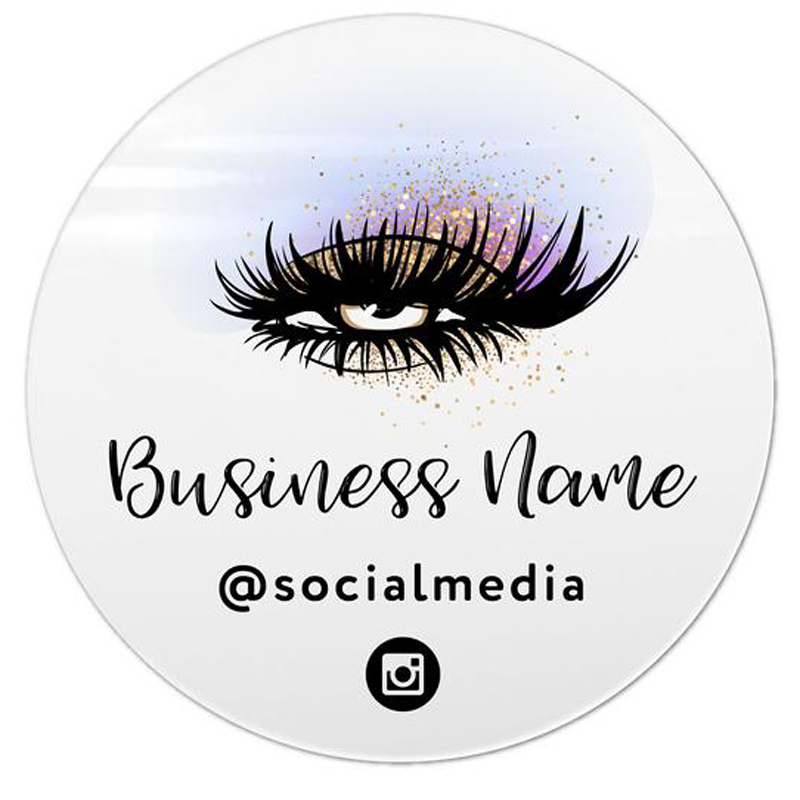 Eyelash Extension Logo Design - رمش تمديد التسمية تصميم شعار ملصق