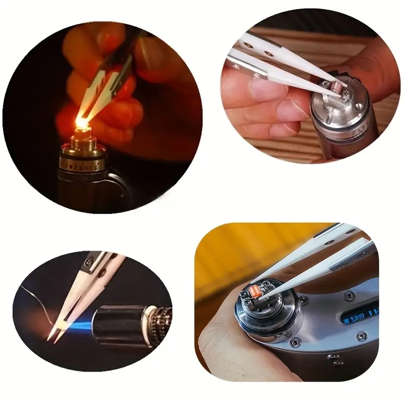 Isolation Tweezer Curved - ملاقط سيراميك مضادة للكهرباء الساكنة، ملاقط