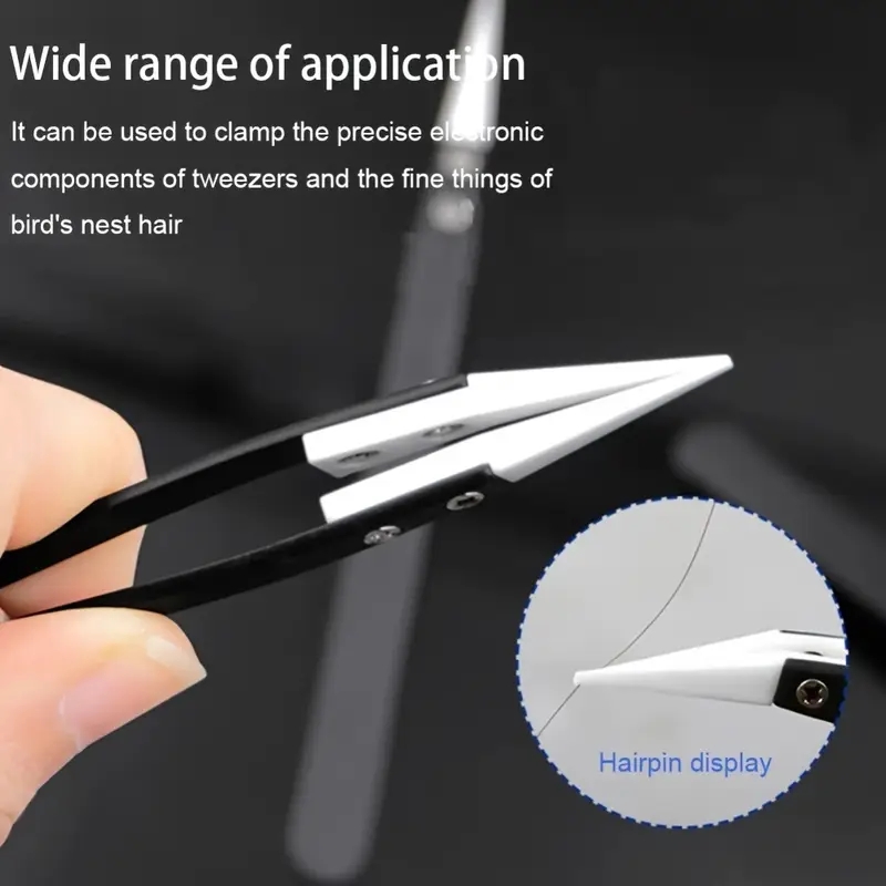 ملاقط سيراميك مضادة للكهرباء ا - مراجعة Isolation Tweezer Curved وسعره