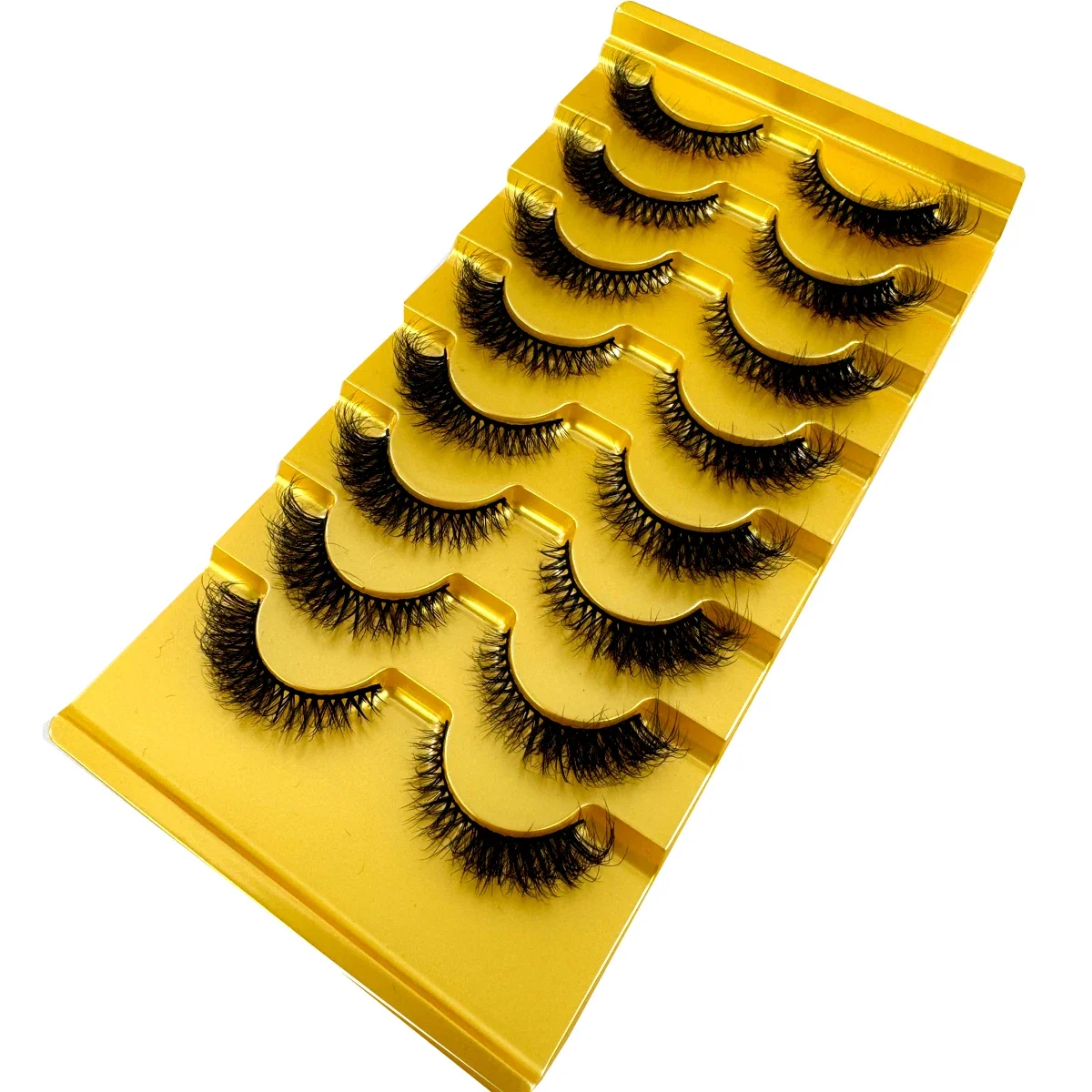AMSDCN 8 أزواج جديدة من الرموش - مراجعة Eyelash Extension Cat Eye Wispy وسعره