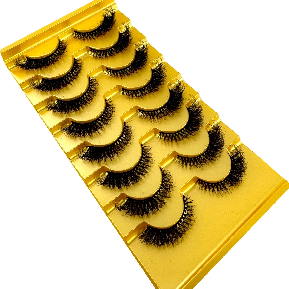 AMSDCN 8 أزواج جديدة من الرموش - مراجعة Eyelash Extension Cat Eye Wispy وسعره
