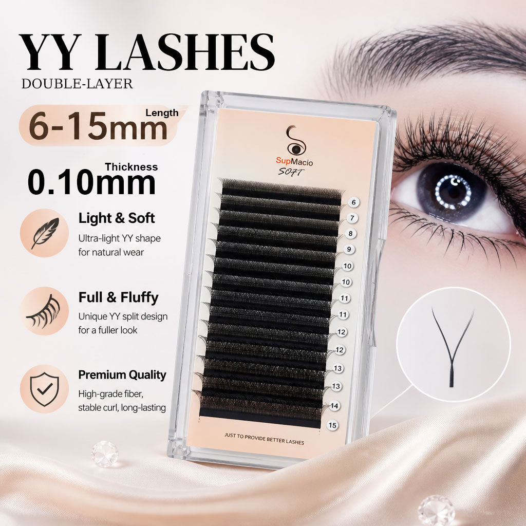 Supmacio 0.10 مم YY Lash Y شكل - مراجعة Eyelash Extension Y Shape وسعره
