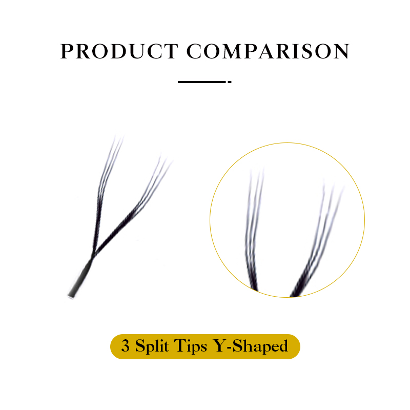 DeceMars 3 سبليت نصائح Y-شكل ر - مراجعة Eyelash Extension Y Shape وسعره