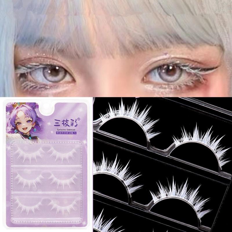 3 أزواج من الرموش البيضاء للكو - مراجعة Eyelash Extension Look وسعره