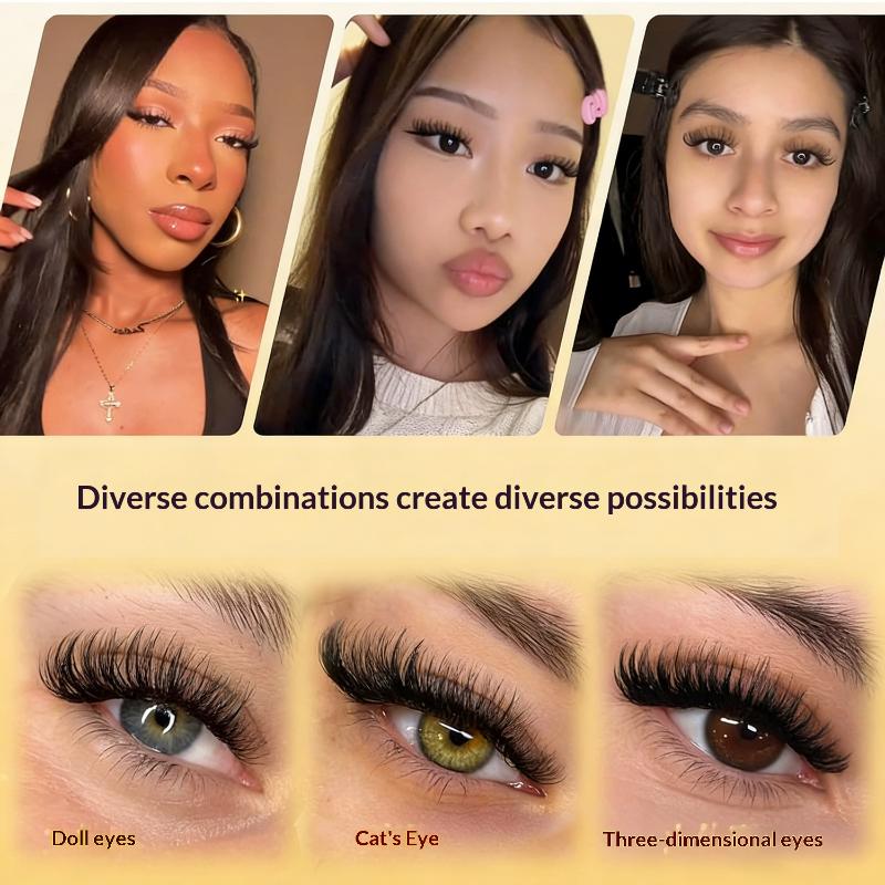 طقم جديد لتمديد الرموش بدون غر - مراجعة Eyelash Extension Look وسعره