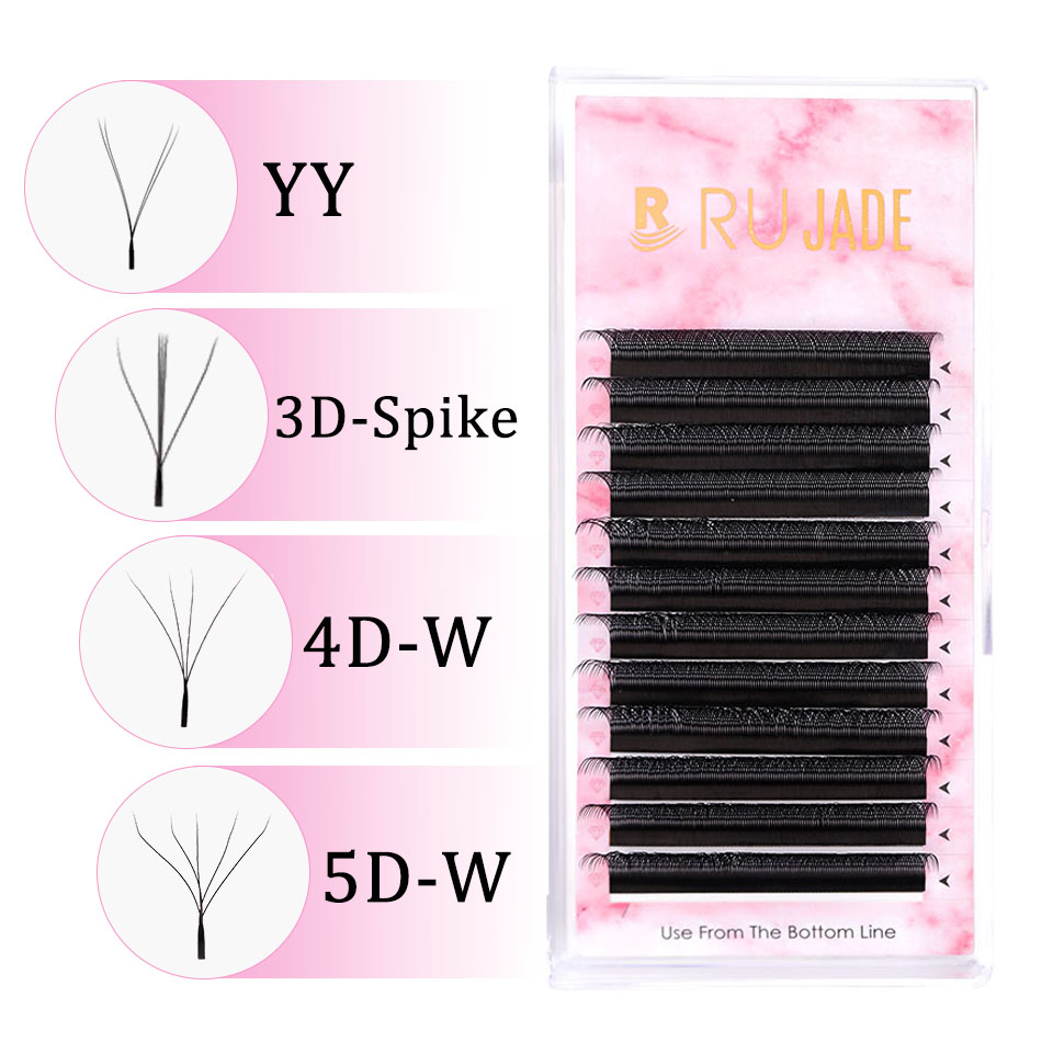 Rujade YY 3D 4D 5D W شكل بلوم  - مراجعة Eyelash Extension Y Shape وسعره
