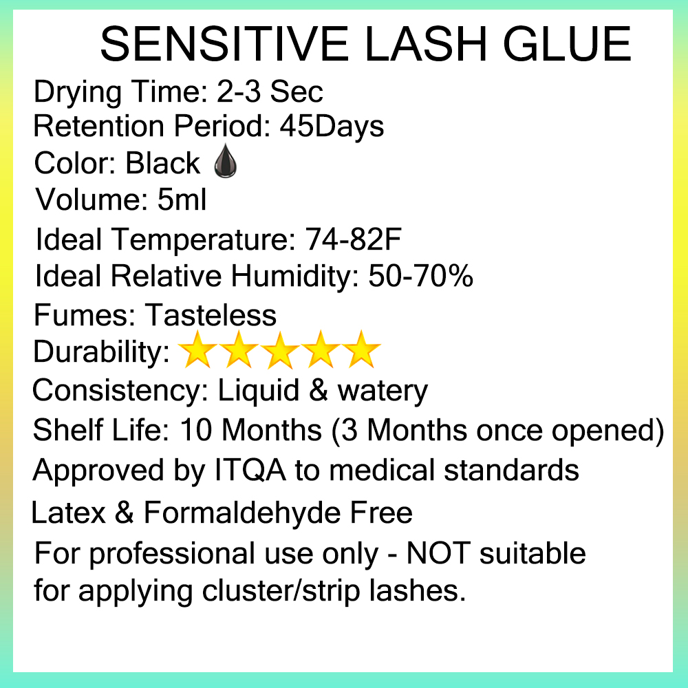 غراء تمديد الرموش الحساسة ، دخ - مراجعة Eyelash Extension Glue For Sensitive Eyes وسعره