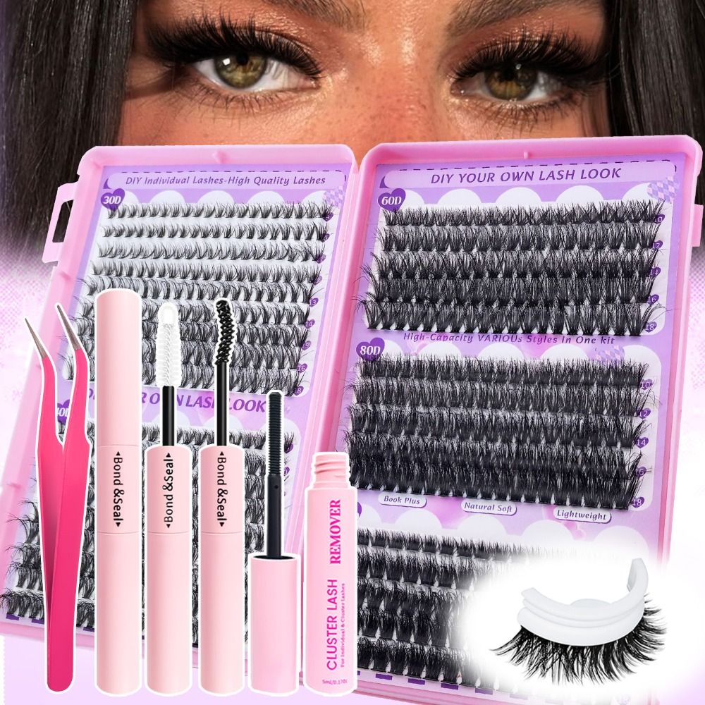 رموش صناعية بطول 9-18 مم، تصمي - مراجعة Eyelash Extension Look وسعره