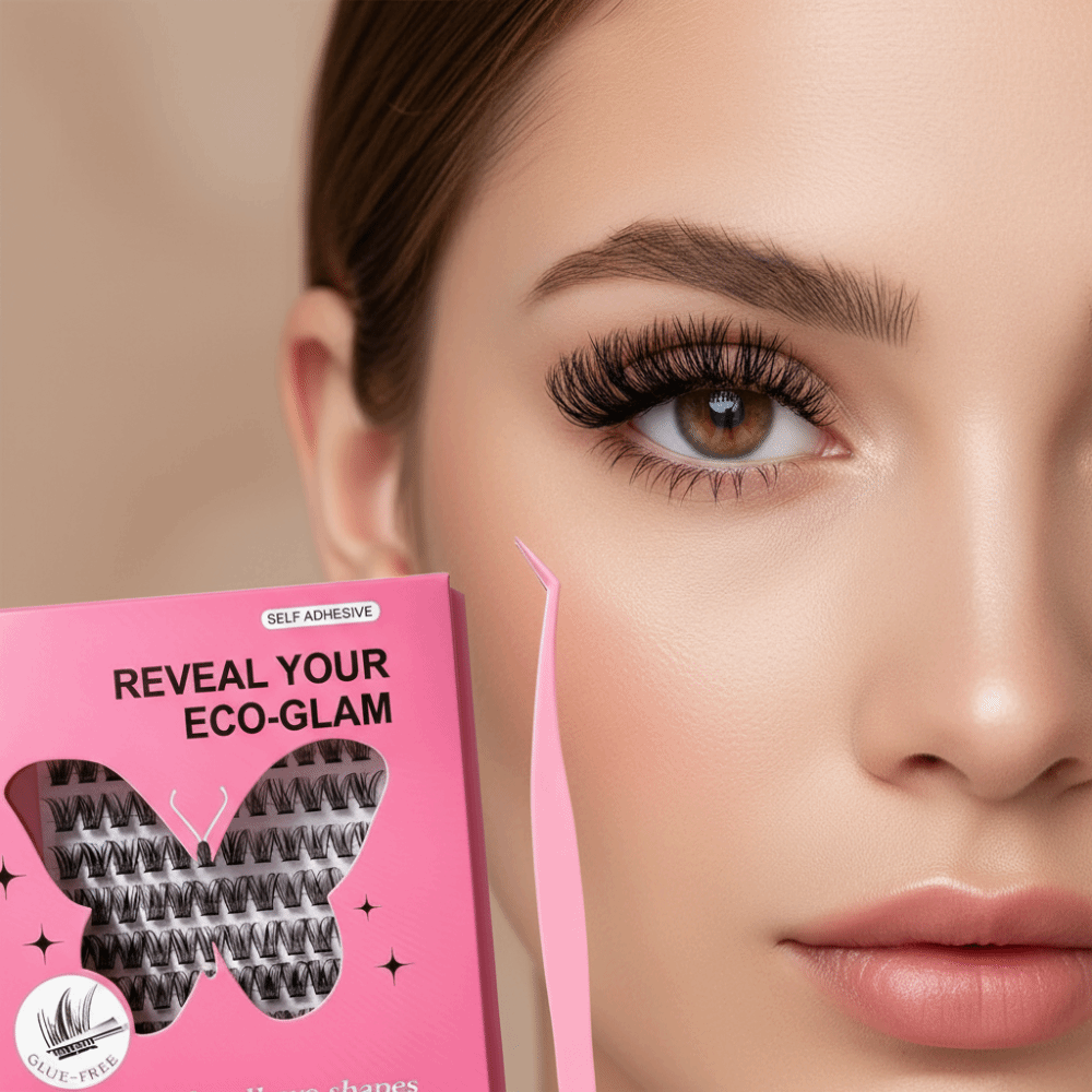 طقم تمديد الرموش بمظهر طبيعي ل - مراجعة Eyelash Extension Look وسعره