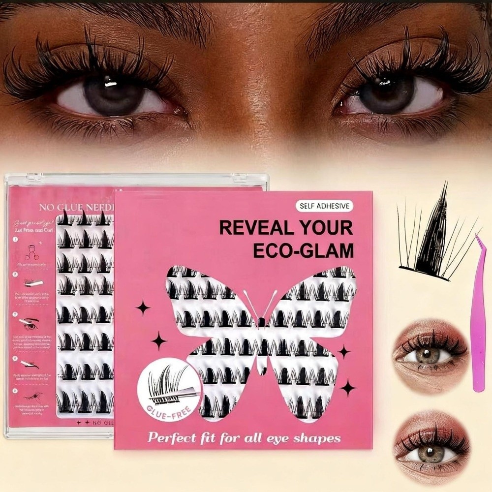 طقم تمديد الرموش بمظهر طبيعي ل - مراجعة Eyelash Extension Look وسعره