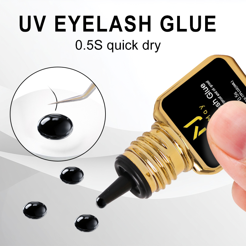 صمغ رموش أسود من JOMAY سريع ال - مراجعة Eyelash Extension Glue For Sensitive Eyes وسعره