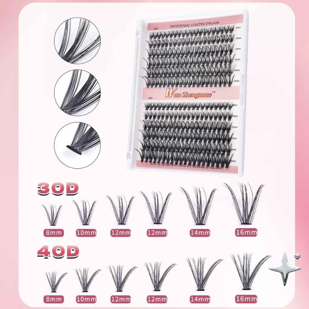 رموش صناعية بطول 8-16 مم، طقم  - مراجعة Eyelash Extension Look وسعره