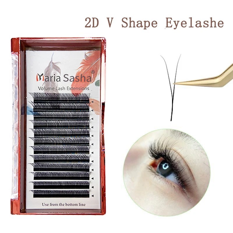 ماريا 2D Y شكل الرموش اليد قسط - مراجعة Eyelash Extension Y Shape وسعره