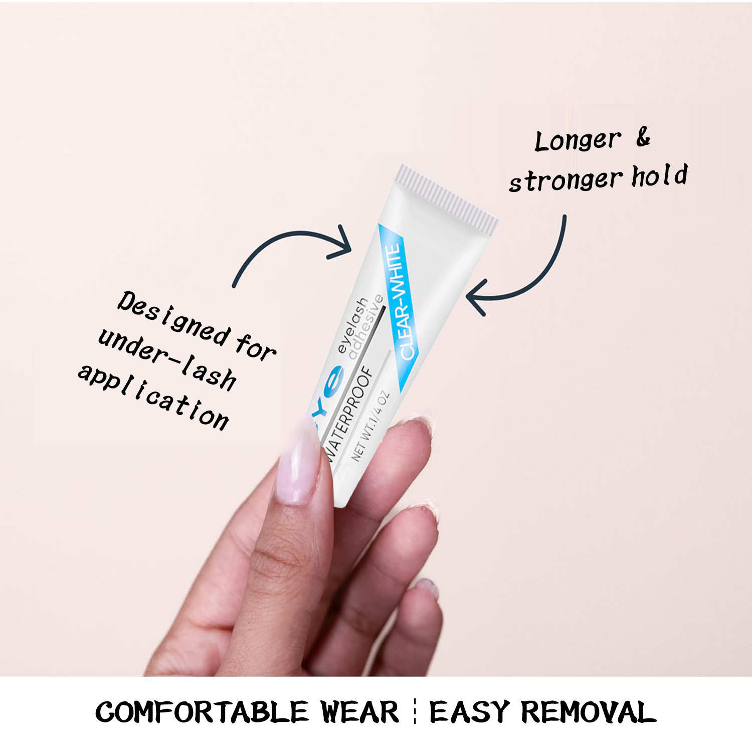 غراء رموش مقاوم للماء لثبات قو - مراجعة Eyelash Extension Glue For Sensitive Eyes وسعره