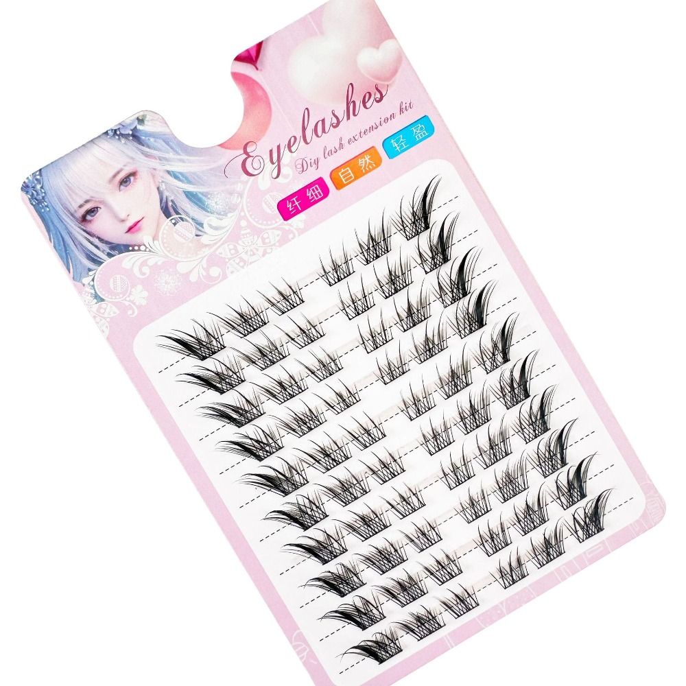 النساء الجمال ثلاثية الأبعاد ا - مراجعة Eyelash Extension Cat Eye Wispy وسعره